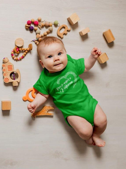 Baby Bodysuit "Srce je uvijek u Valpovu"