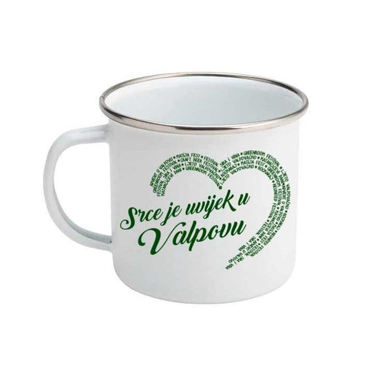 Metal Mug "Srce je uvijek u Valpovu"